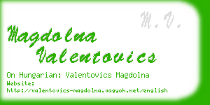 magdolna valentovics business card